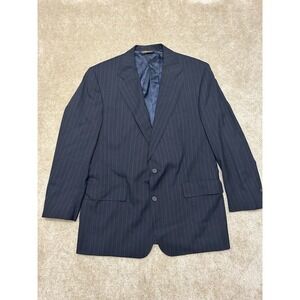 Brooks Brothers Brooksease Blazer Mens 42 Blue White Wool